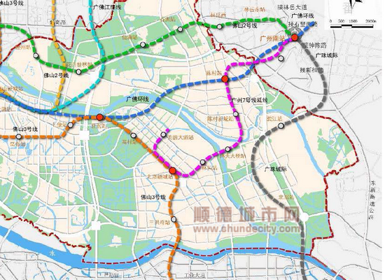 北滘地铁规划图图片
