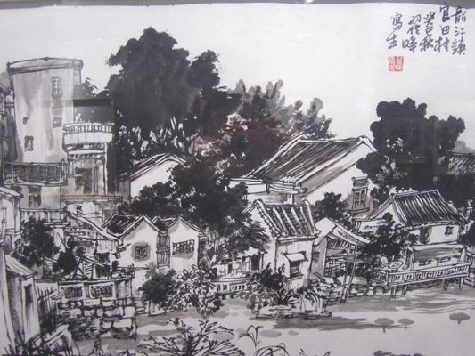 北方画家龙江采风，锦屏山入画多姿彩