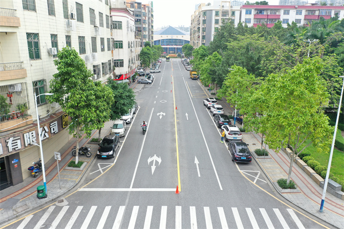 净化城市空间，杏坛这条道路更加通透美观