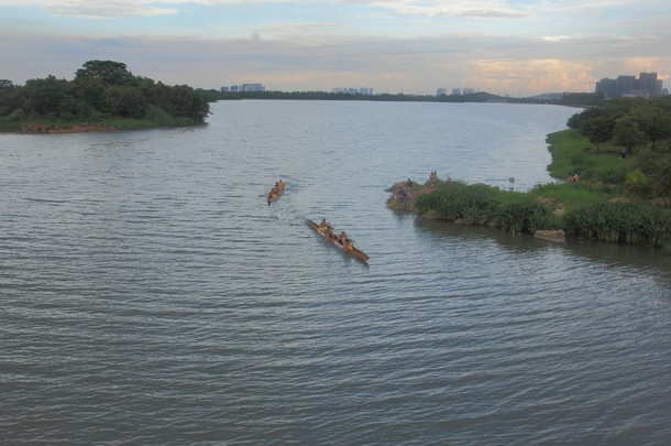 夕照桂畔海