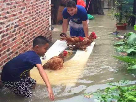 暴雨倾泻，市民回忆：一会雨水没过脚踝