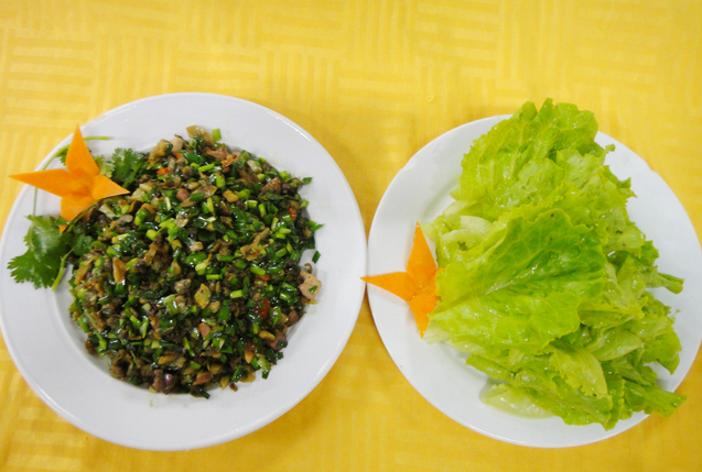 顺德年味：美味蚬肉生菜包，新年吉祥菜