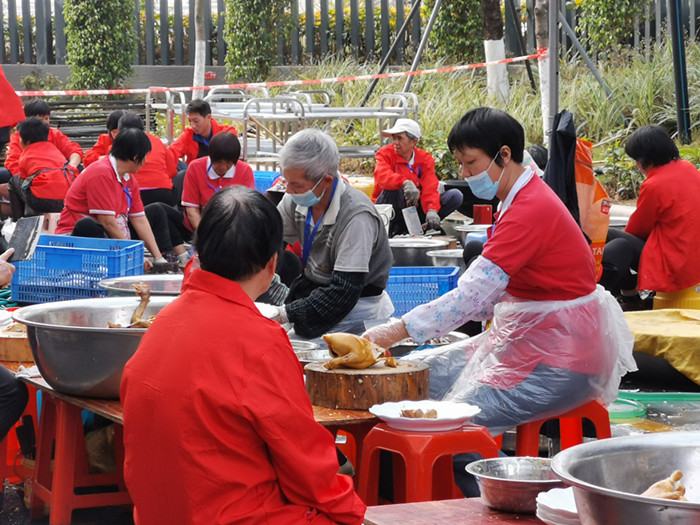 北滘保障春节期间农村集体聚餐食品安全