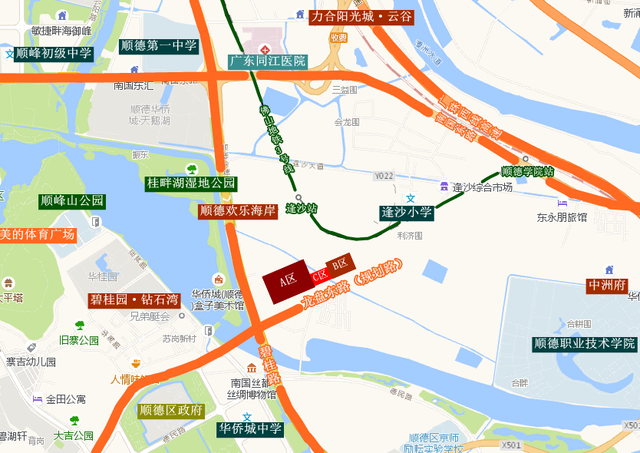 今日(4月12日)上午,华侨城以13211万元竞得顺德新城碧桂路以东龙盘东