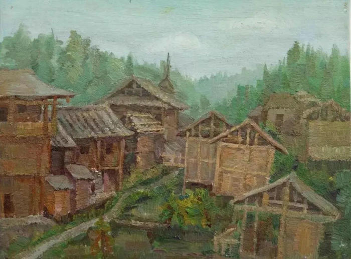 吴家艳《侗乡》18X24cm.jpg