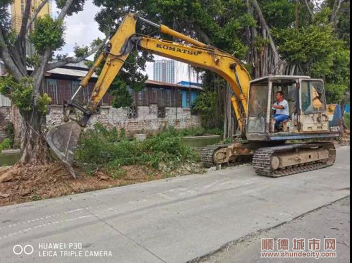 平整细海河（荷村工业区附近）杂草清理后的地面。.jpg