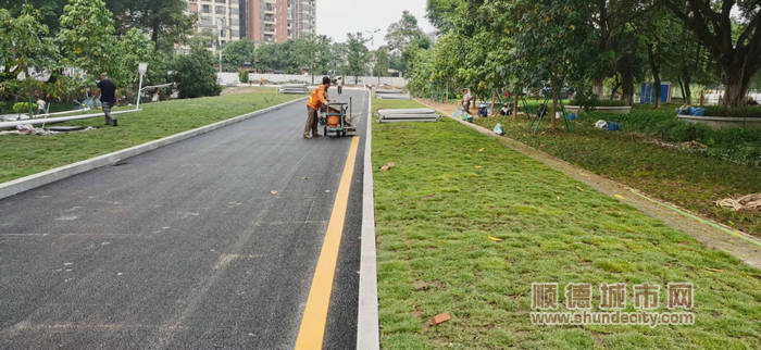 荔景路右转弯匝道工程完成后（伦教城建办供图）.jpg