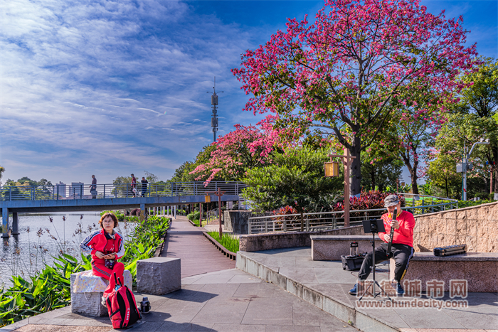 陈村中央水系公园自然风光优美，吸引市民群众前来游玩。（顺德城市网摄影俱乐部“马彦良”）.jpg