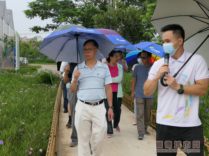 老干部们参观均安草鲩养殖基地。.jpg