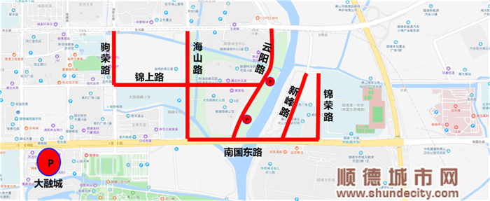 节假日期间顺峰山公园周边临时停车场分布.png