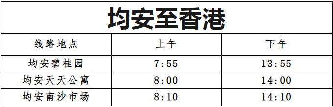 均安：去香港？准点公交可转乘！