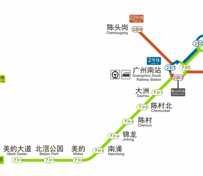 广州地铁7号线西延顺德段有新进展！