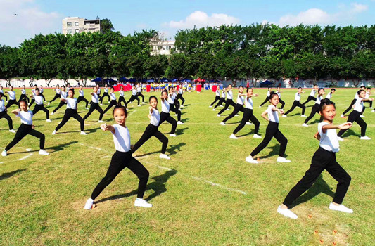 超燃！乐从镇中小学生田径运动会开幕