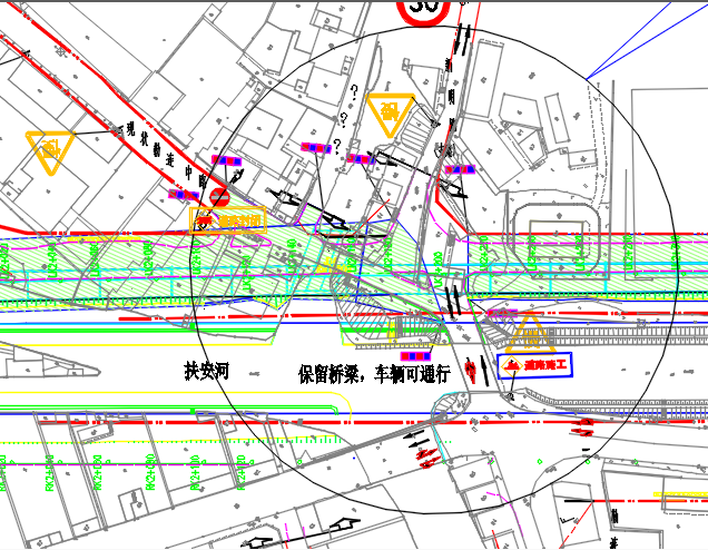 勒流勒连中路路口封闭施工，请绕行！