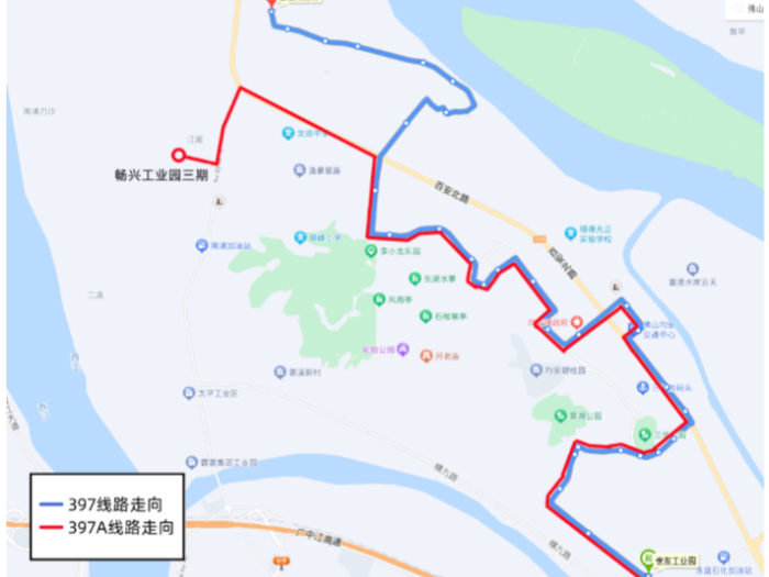 @均安街坊 均安多条公交线路拟作调整，将新开通397A线→