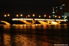 桂畔河甲子桥夜景